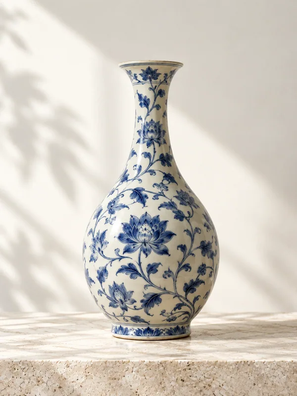 Lọ gốm hoa dây